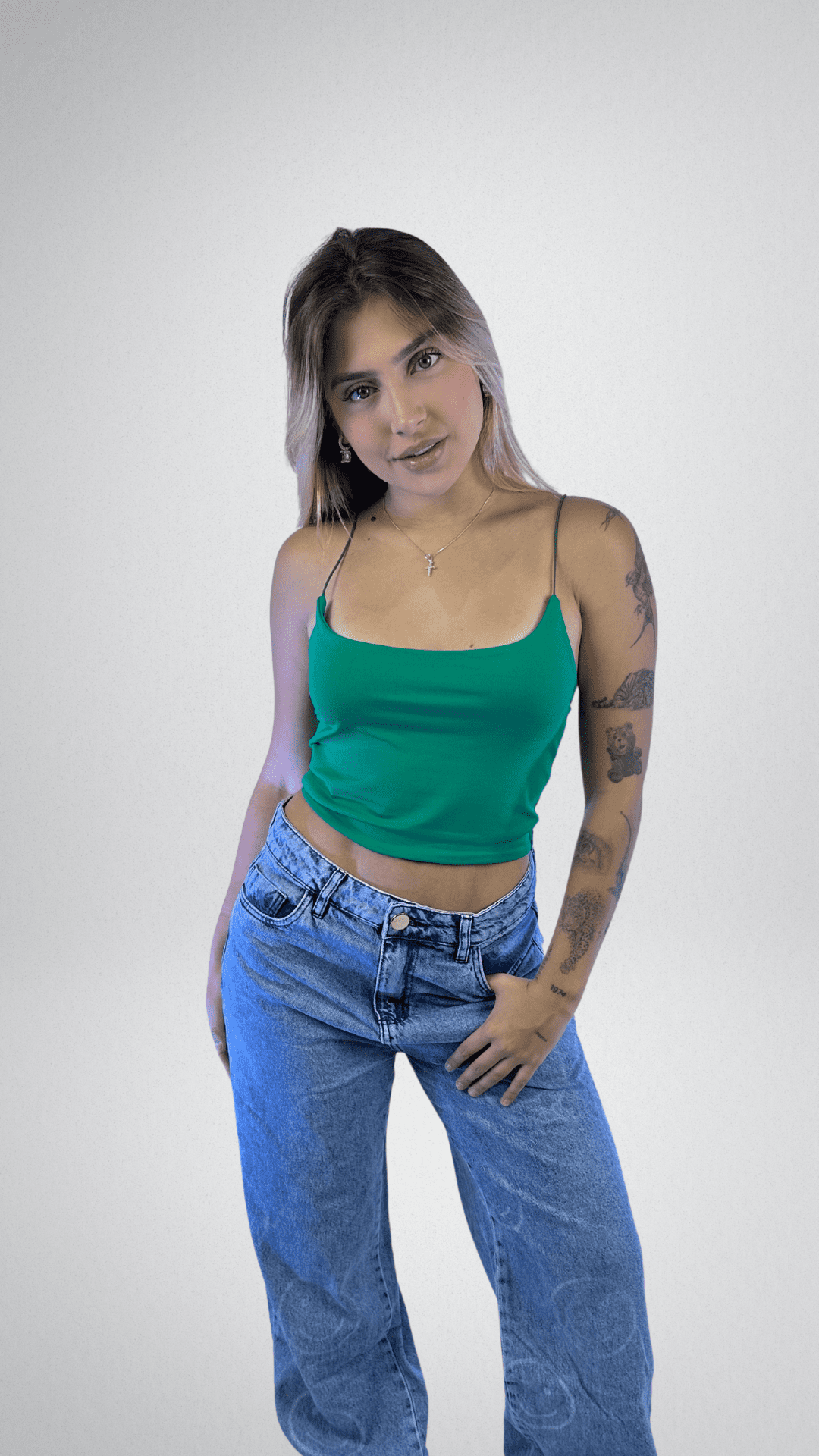 Cropped Paige Poliamida - CORES